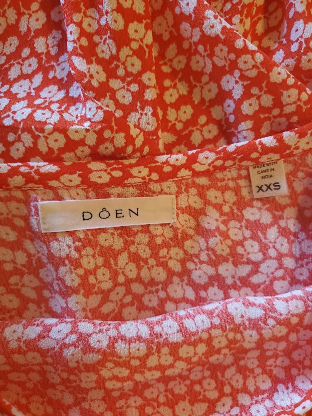 Dôen Porto Dress in Orange Hillside Bloom - Picture 4 of 5